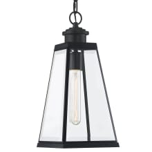 Rusk 7" Wide Outdoor Mini Pendant with Clear Glass Shade