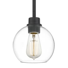 Gentry Single Light 7" Wide Mini Pendant with Clear Glass Shade