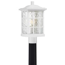 Cambria 1 Light 17" Tall Post Lantern with Clear Water Glass