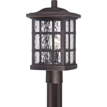 Cambria 1 Light 17" Tall Post Lantern with Clear Water Glass
