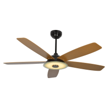 Rogue 52" 5 Blade Smart LED Indoor Ceiling Fan with Remote Control
