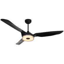 Icecrown 56" 3 Blade Smart LED Indoor Ceiling Fan with Remote Control