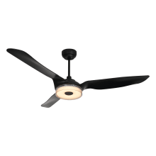 Icecrown 60" 3 Blade Smart LED Indoor Ceiling Fan with Remote Control