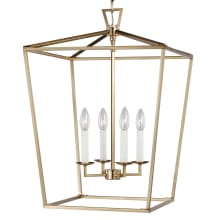 Moselle 4 Light 17" Wide Taper Candle Chandelier