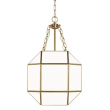 Aveyron 4 Light 14" Wide Pendant with Frosted Glass Shade