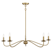 5 Light 7" Tall Taper Candle Style Chandelier