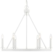 6 Light 26" Wide Taper Candle Style Chandelier