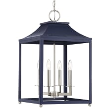 4 Light 16" Wide Taper Candle Pendant