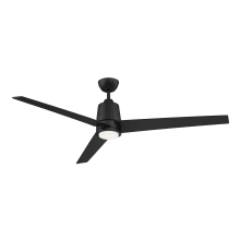 56" 3 Blade Indoor / Outdoor LED Ceiling Fan with Remote Control