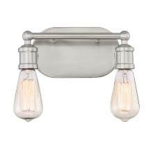 2 Light 10" Wide Bathroom Vanity Light