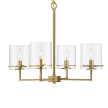 4 Light 26" Wide Taper Candle Chandelier