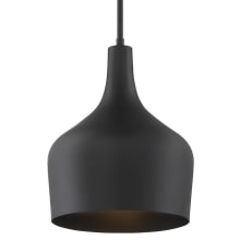 11" Wide Pendant with Metal Shade
