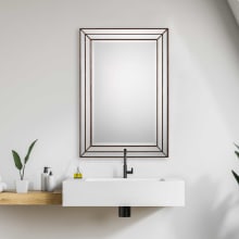Portrait Style 34" x 24" Urban Contemporary Vanity Bathroom Wall Mirror