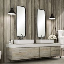 Lipped 60" x 21" Rectangular Full Length Wall Mirror with Rounded Corners