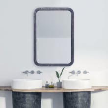 Urban Industrial 33" X 23" Vanity Bathroom Wall Mirror