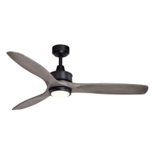 Garrett 52" 3 Blade Indoor / Outdoor 3000K LED Ceiling Fan with White Fan Blades