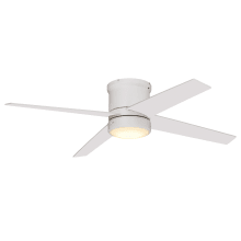 Danya 52" 4 Blade LED Indoor Ceiling Fan with Frosted Glass Shade