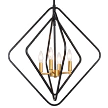 Avenger 4 Light 22" Wide Candle Style Chandelier