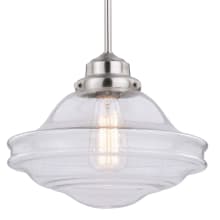 Kash Single Light 12" Wide Pendant with A Glass Shade