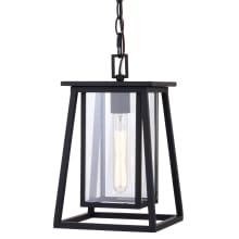 Kirk 8" Wide Outdoor Mini Pendant with Clear Glass Shade