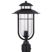 Hudson 1 Light Coastal Outdoor Post Lamp Glass
