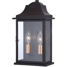 Brooklyn 2 Light 13" Tall Outdoor Wall Sconce