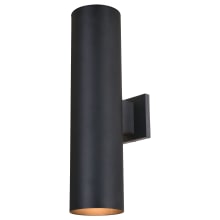 Empathy 2 Light 20" Tall Outdoor Wall Sconce - Textured Black Finish