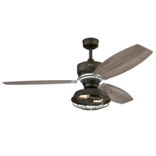 Antonia 54" 3 Blade LED Indoor Ceiling Fan with Remote Control
