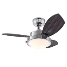 Ponza 30" 3 Blade LED Indoor Ceiling Fan