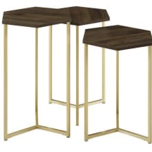 Hex Set of (3) Contemporary Hexagon Accent Side Tables