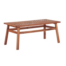 Chancellor 42" Long Wood Outdoor Contemporary Coffee Table