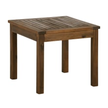 Odessa 20" Long Wood Outdoor Farmhouse Side Table