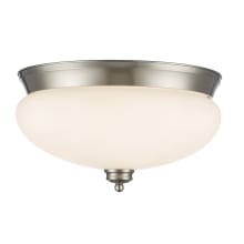 Zama 3 Light 15" Wide Flush Mount Ceiling Fixture