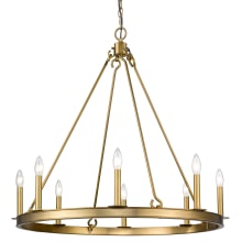 Marian 8 Light 33" Wide Taper Candle Chandelier