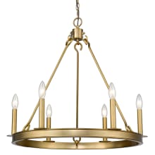 Marian 6 Light 25" Wide Taper Candle Chandelier