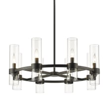 Conway 8 Light 32" Wide Taper Candle Style and Ring Chandelier