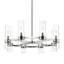 Conway 8 Light 32" Wide Taper Candle Style and Ring Chandelier