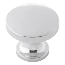 Flare 1-3/8 Inch Sloped Flared Base Flat Mushroom Cabinet Knob