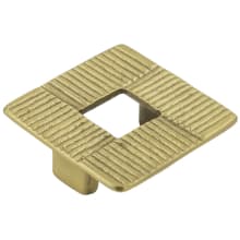 Omni 1-3/4" Center to Center Modern Designer Open Square Solid Brass Cabinet Handle / Drawer Pull from the Bijou Collection