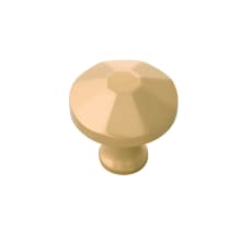 Facette 1-3/8"  Faceted Solid Brass Cabinet Knob / Drawer Knob