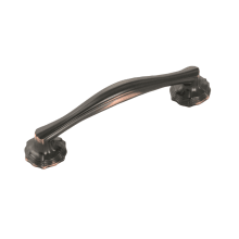 Verona 3-3/4 Inch Center to Center Solid Brass Handle Cabinet Pull