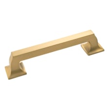 Studio 5-1/16" Center to Center Solid Brass Square Cabinet Handle / Drawer Pull