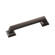 Studio 5-1/16" Center to Center Solid Brass Square Cabinet Handle / Drawer Pull