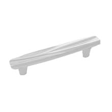 Caspian 3-3/4 Inch (96 mm) Center to Center Solid Brass Nautical Wave Bar Style Cabinet Handle / Drawer Pull