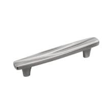 Caspian 3-3/4 Inch (96 mm) Center to Center Solid Brass Nautical Wave Bar Style Cabinet Handle / Drawer Pull