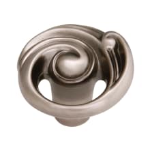 Amaranta 1-1/2 Inch Designer Open Swirl Solid Brass Cabinet Knob / Drawer Knob