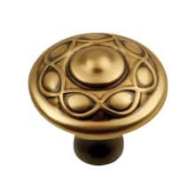 Tresse 1-3/8 Inch Solid Brass Mushroom Cabinet Knob