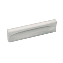 Ingot 3 Inch Center to Center (76 mm) Solid Rectangle Block Cabinet Handle / Drawer Pull with Finger Indents