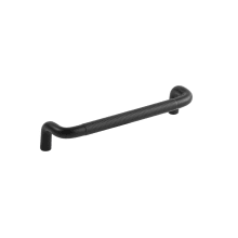 Verge 5-1/16" Center to Center Solid Brass Curved Grip Knurled Cabinet Handle / Drawer Pull