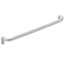 Verge 7-9/16" Center to Center Solid Brass Curved Grip Knurled Cabinet Handle / Drawer Pull